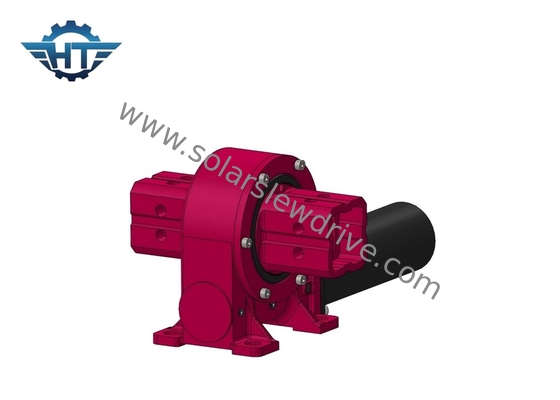 خرید 24VDC VE9 Gearbox Drive Slew با کرم ساعت شن و ماسه برای سیستم ردیابی خورشیدی خروجی لوله online manufacture